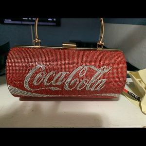 Coca Cola glitter clutch